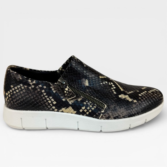 Johnston & Murphy Shoes - JOHNSTON & MURPHY‎ Tracy Snake Print Slip On Casual Flat Shoes Womens Size 6M
